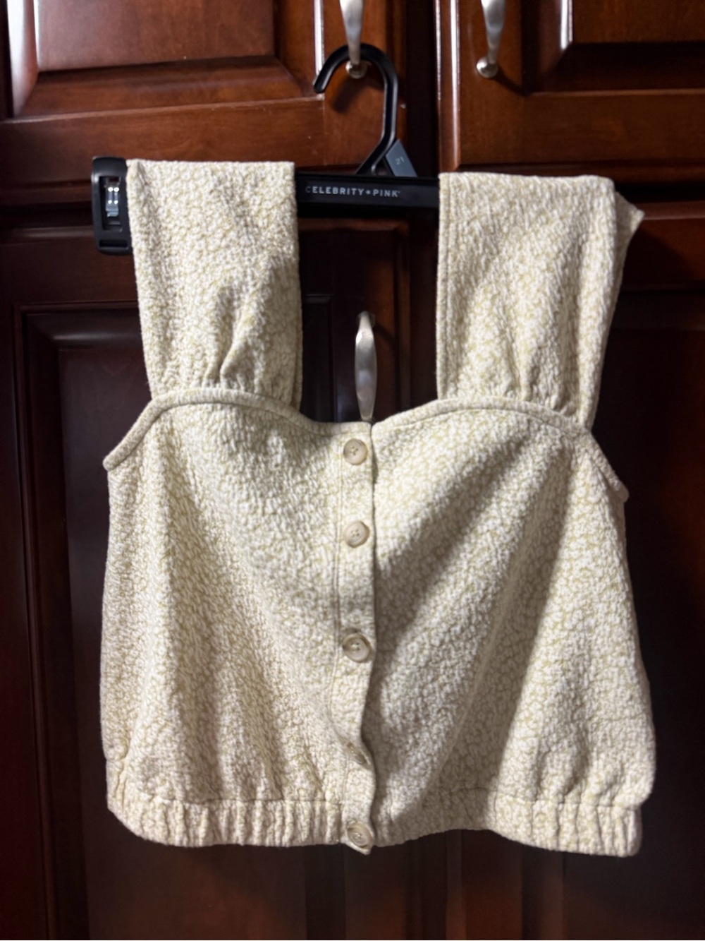 Madewell Cream Textured Button-Front  Top